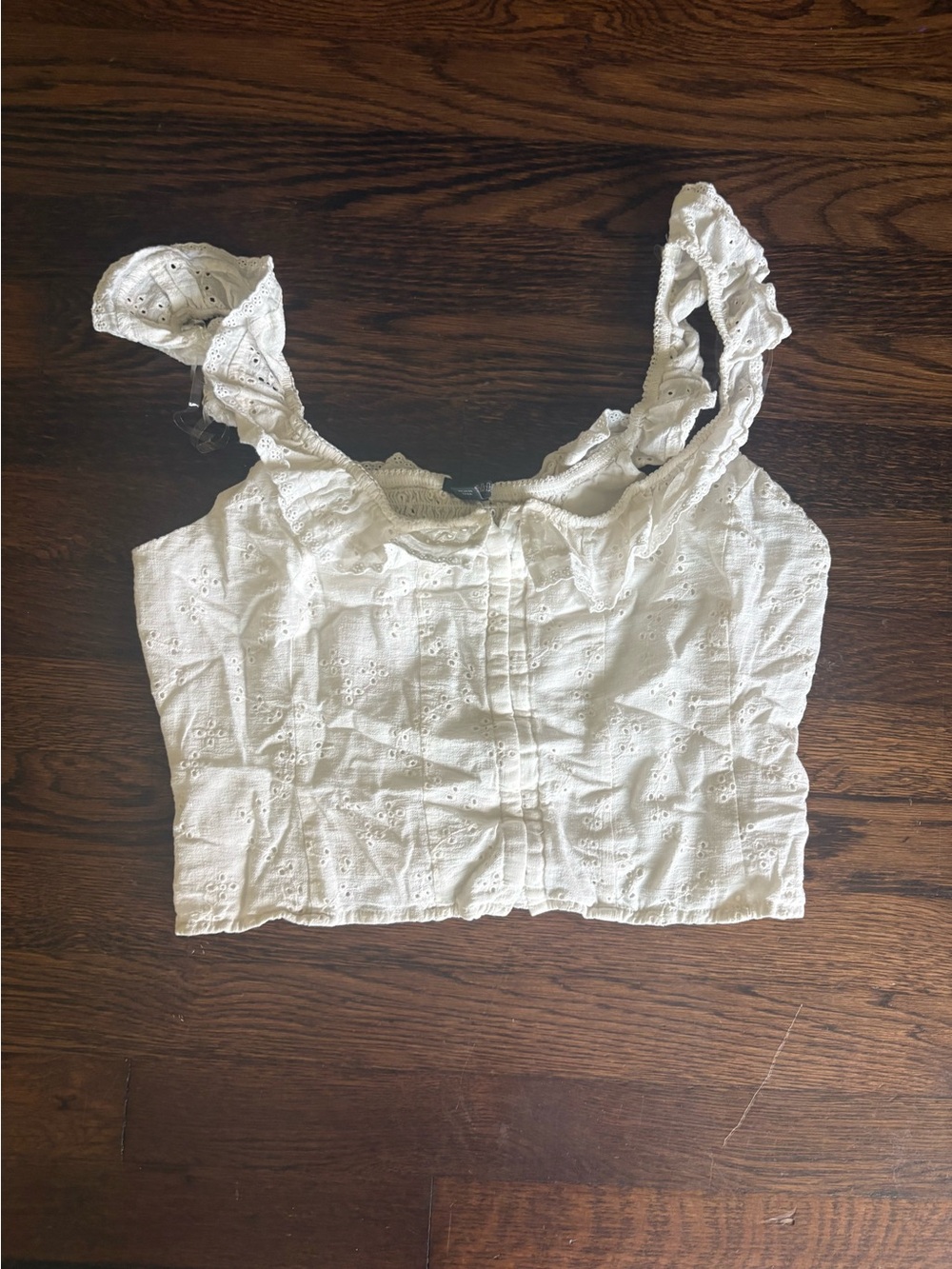 Wild fable NWOT white floral lace blouse